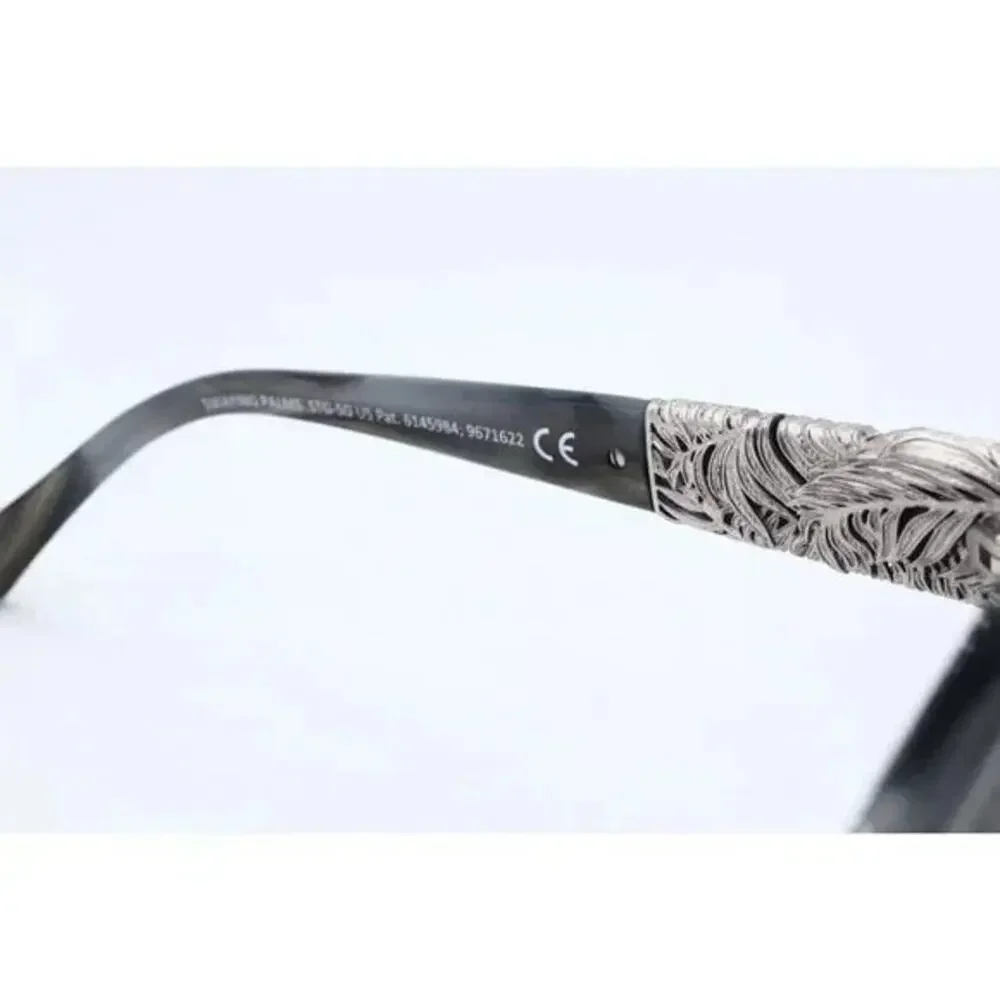 Maui Jim SWAYING PALMS MJ530-91 Gray White Sunglasses Gray Polarized Lenses